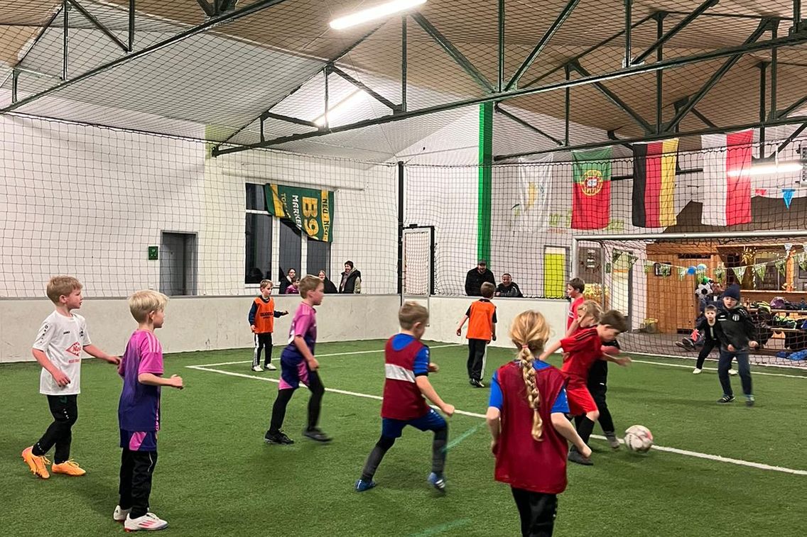 Foto zum Newsartikel F-Jugend - Abschlusstraining in der Soccerhalle