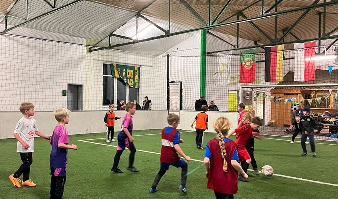 F-Jugend - Abschlusstraining in der Soccerhalle